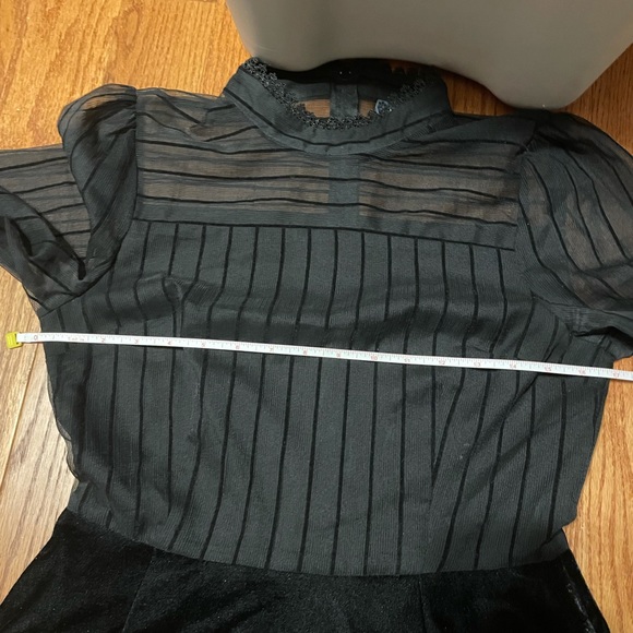 Mock Neck Velvet Modcloth Dress - Picture 5 of 5